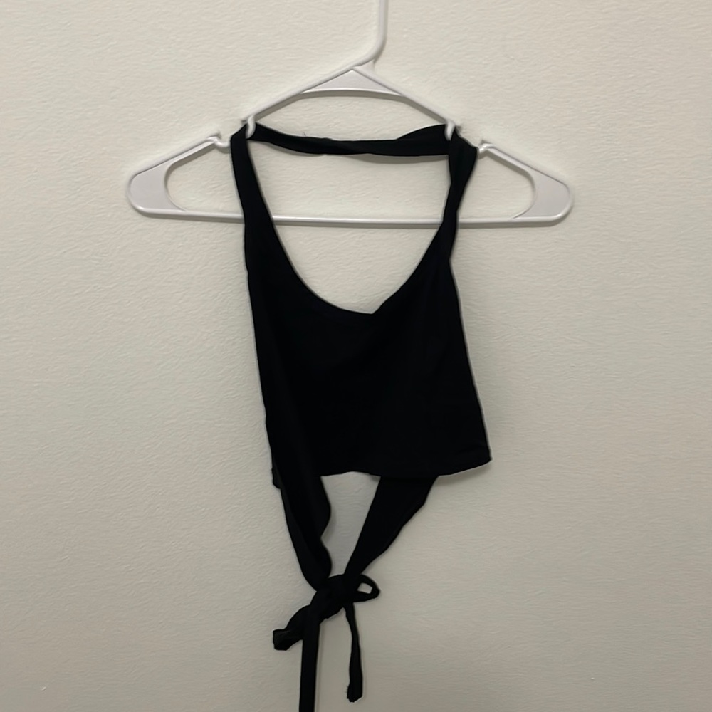 haltered cropped top
